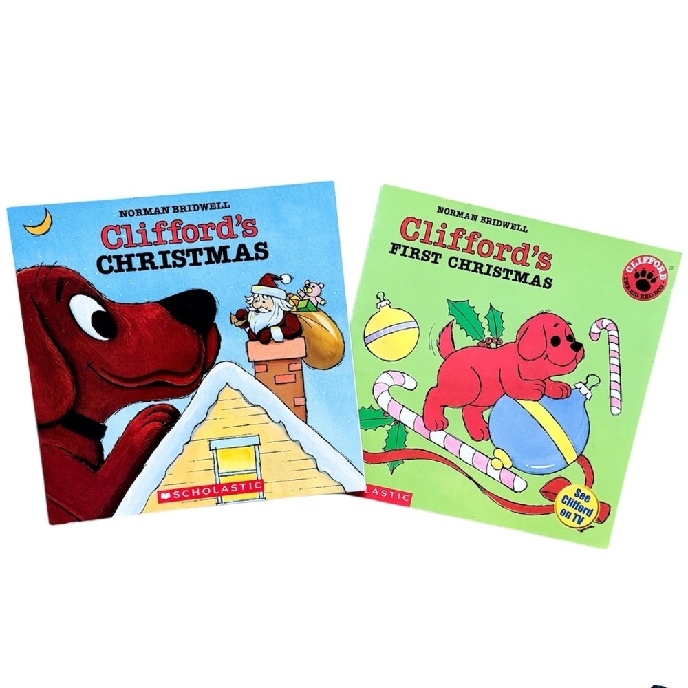 Clifford’s Christmas / Clifford’s First Christmas Norman Bridwell Lot (2) Books